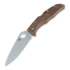 Spyderco Endura 4 Taschenmesser, FRN, Flat Ground, braun C10FPBN