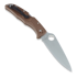Spyderco Endura 4 Taschenmesser, FRN, Flat Ground, braun C10FPBN