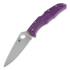 Spyderco Endura 4 kääntöveitsi, FRN, Flat Ground, purppura C10FPPR