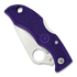 Zav&iacute;rac&iacute; nůž Spyderco Ladybug 3, FRN, purpurov&yacute; LPRP3