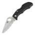 Spyderco Ladybug 3 sulankstomas peilis, FRN, spyderedge, juoda LBKS3