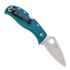 Spyderco LeafJumper, Blue, Lightweight, K390, SpyderEdge C262SBLK390