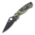 Spyderco Para Military 2 camo sulankstomas peilis, juoda C81GPCMOBK2