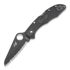 Spyderco Salt 2 折叠刀, spyderedge, 黑色 C88SBBK2