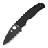 Spyderco Shaman kääntöveitsi, spyderedge, musta C229GSBK