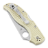 Spyderco Stretch 2 Ivory Straight Spine Sprint Run folding knife C90FPIV2