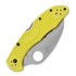 Coltello pieghevole Spyderco Tasman Salt 2, spyderedge, giallo C106SYL2