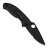 Spyderco Tenacious sulankstomas peilis, juoda, dantytas C122GBBKPS