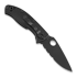 Coltello pieghevole Spyderco Tenacious Lightweight Black Blade, dentatura lama C122PSBBK