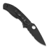 Spyderco Tenacious Lightweight Black Blade 折叠刀, 锯齿刀片 C122PSBBK