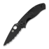 Spyderco Tenacious Lightweight Black Blade foldekniv, spyderedge C122SBBK