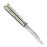 Squid Industries Krake Raken Bowie V2 balisong, silver