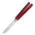 Squid Industries Krake Raken balisong trainer, 红色