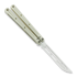 Squid Industries Krake Raken balisong trainer, silver