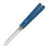 Squid Industries Krake Raken Tanto balisong, 藍色
