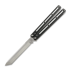 Nož motýlek Squid Industries Krake Raken Tanto Dual-Tone Black V3