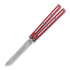 Couteau papillon Squid Industries Krake Raken Tanto Dual-Tone Red V3