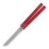 Couteau papillon Squid Industries Krake Raken Tanto Red V3