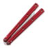 Couteau papillon Squid Industries Krake Raken Tanto Red V3