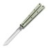 Squid Industries Krake Raken Tanto balisong, silver