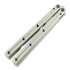 Squid Industries Krake Raken Tanto balisong, silver