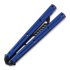 Coltello a farfalla per allenamento Squid Industries Krake Raken Trainer V2.5 Inked Blue
