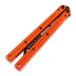 Balisong trainer Squid Industries Krake Raken Trainer V2.5 Inked Orange
