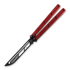 Balisong trainer Squid Industries Krake Raken Trainer V2.5 Inked Red