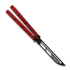 Balisong trainer Squid Industries Krake Raken Trainer V2.5 Inked Red