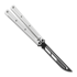 Squid Industries Krake Raken Trainer V2.5 Inked Silver balisong trainer