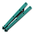 Balisong trainer Squid Industries Krake Raken Trainer V2.5 Inked Teal