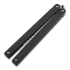 Squid Industries Mako Bottle Opener balisong trainer, 黑色