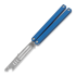 Squid Industries Mako Bottle Opener balisong trainer, 藍色