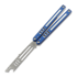 Squid Industries Mako Bottle Opener V5 balisong trainer, Dual Tone Blue