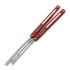 Squid Industries Mako Bottle Opener V5 balisong trainer, Dual Tone Red