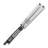 Balisong trainer Squid Industries Mako Inked Silver V4.5
