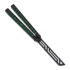 Balisong trainer Squid Industries Inked Nautilus V2, roheline