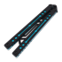 Balisong trainer Squid Industries Inked Nautilus V2, teal