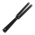 Squid Industries Squiddy-B balisong trainer, Silver Hardware