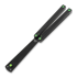 Balisong trainer Squid Industries Squiddy-B Ti-Mod, roheline