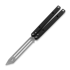 Squid Industries Squidtrainer V4 balisong trainer, 黑色