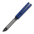 Squid Industries Inked Squidtrainer V4 balisong trainer, 藍色