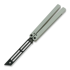 Squid Industries Triton Inked balisong trainer, silver