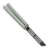 Squid Industries Triton Inked balisong trainer, silver