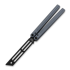 Squid Industries Triton V2 Inked Gunmetal balisong trainer