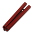 Balisong trainer Squid Industries Triton V2 Inked Red