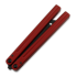 Balisong trainer Squid Industries Triton V2 Inked Red