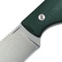 StraightLine Bigger Digger - Stonewashed - Green Canvas Micarta knife