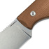 StraightLine Bigger Digger - Stonewashed - Natural Canvas Micarta knife