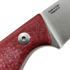 StraightLine Scorer - Satin - Red Burlap Micarta knife